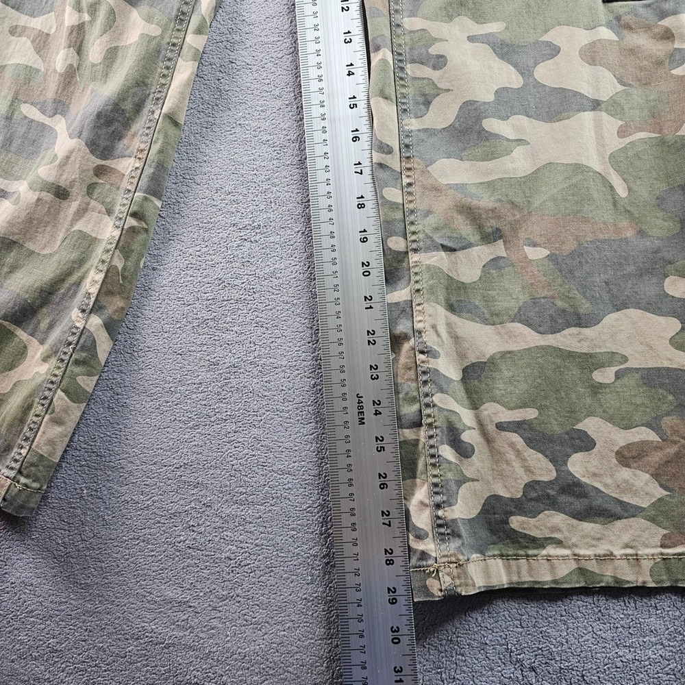 No Boundaries Pants Women's S Green CamouflageStretch Workwear Elastic Waistband - Picture 3 of 11
